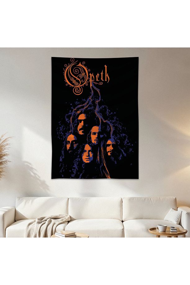 Opeth Duvar Örtüsü Duvar Halısı Birinci Kalite Saten Kumaş Poster - 1