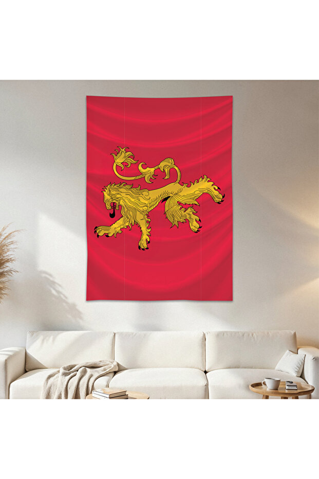 House Lannister Wall Covering Tapestry First Quality Satin Fabric Poster