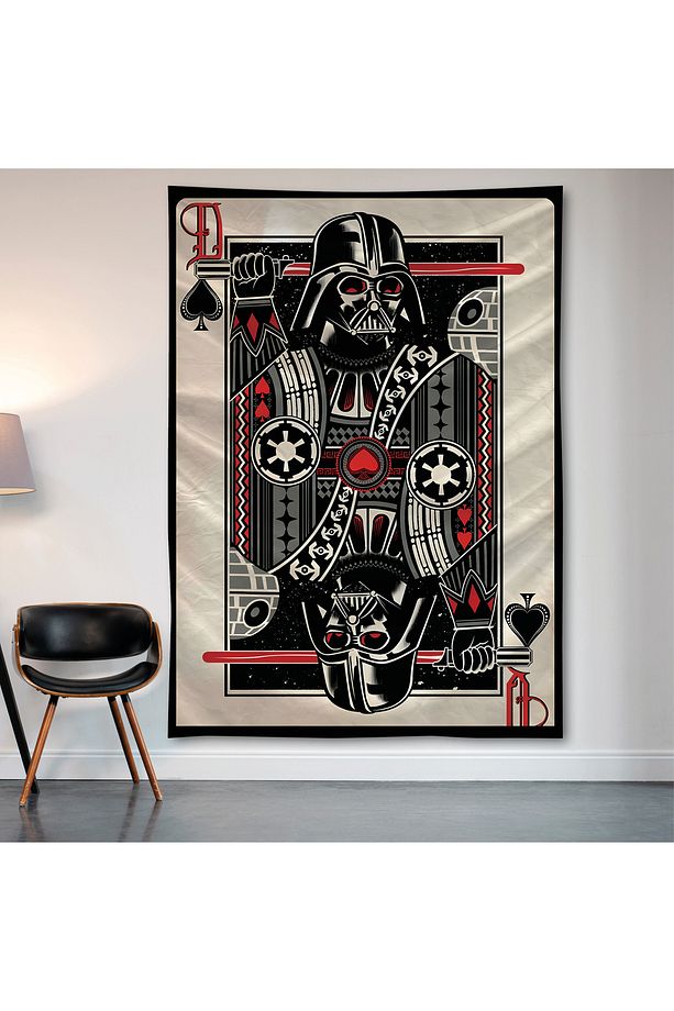 Darth Vader Duvar Örtüsü Duvar Halısı Birinci Kalite Saten Kumaş Poster - 2