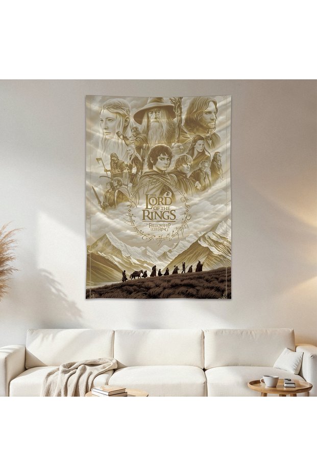 Lord of the Rings Wall Covering Tapestry First Quality Satin Fabric Poster