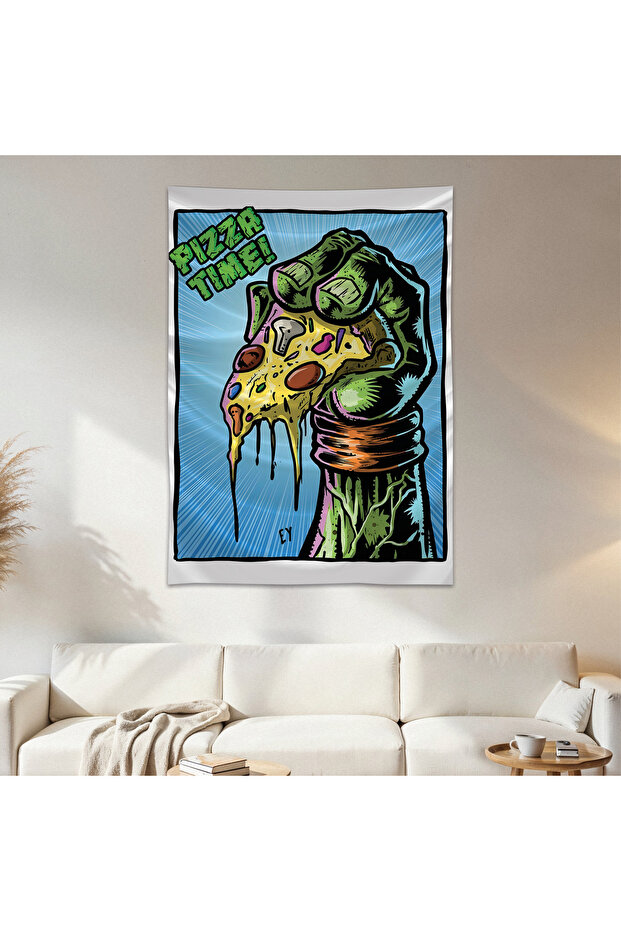 Ninja Turtles Wall Cloth Wall Tapestry First Quality Satin Fabric Poster