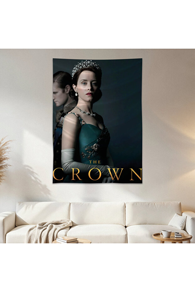 The Crown Wall Drape Wall Tapestry First Quality Satin Fabric Poster