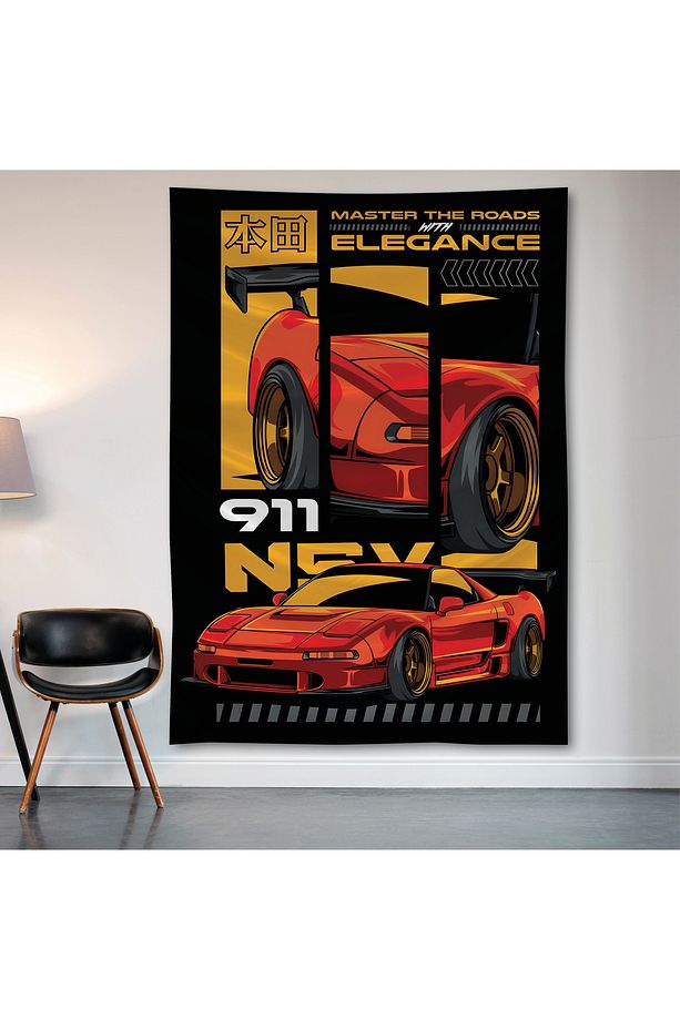 Chrome Hearts Duvar Örtüsü Duvar Halısı Birinci Kalite Saten Kumaş Poster - 2