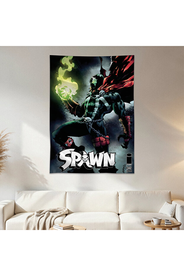 ملصق قماش الساتان عالي الجودة من Spawn Wall Drape
