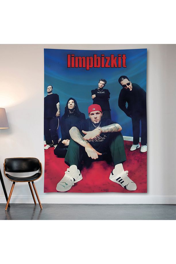Limp Bizkit Duvar Örtüsü Duvar Halısı Birinci Kalite Saten Kumaş Poster - 2