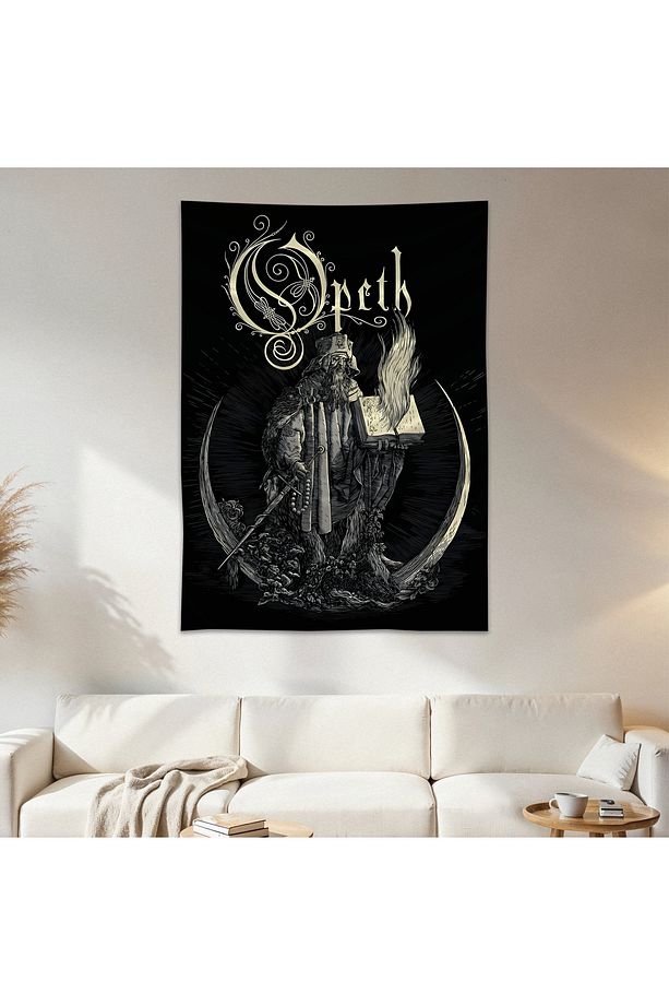 Opeth Duvar Örtüsü Duvar Halısı Birinci Kalite Saten Kumaş Poster - 1