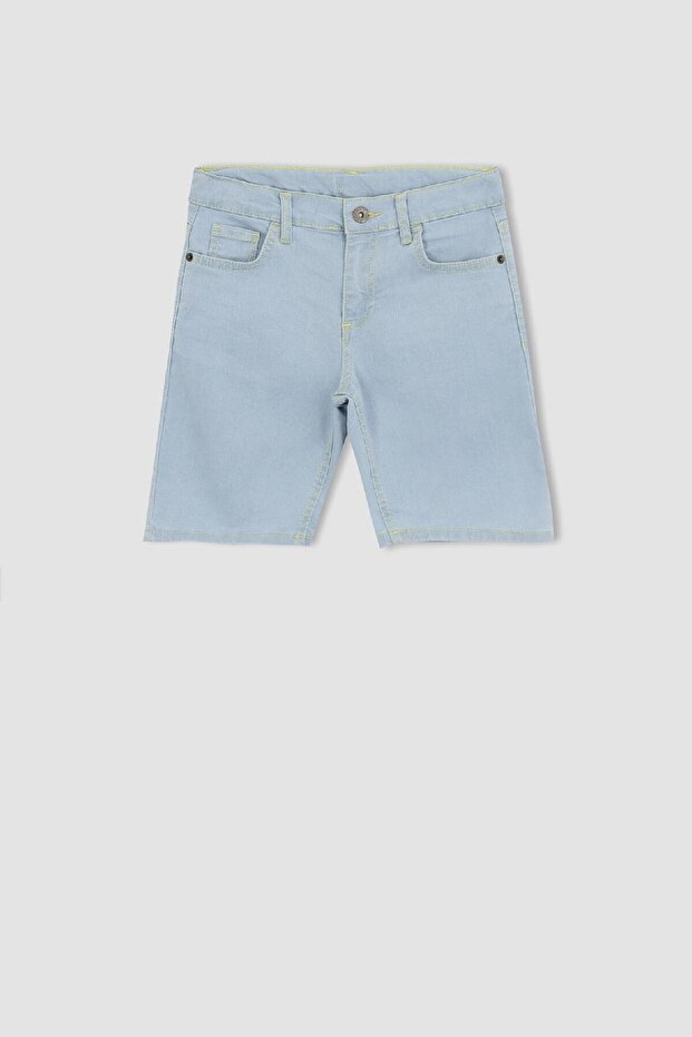 Erkek Çocuk Jean Basic Düz Şort Z1733a623sm - 5