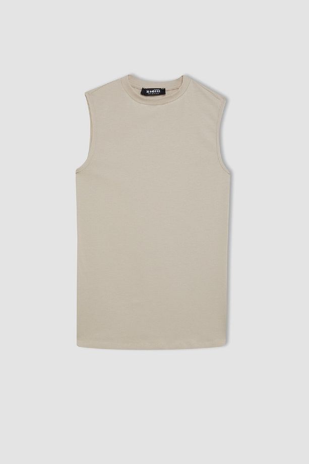 Bisiklet Yaka Basic Kısa Kollu Tunik D4039axns - 6