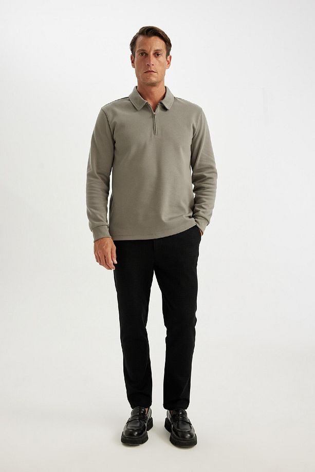 Kumaş Pantolon Tailored Regular Fit Basic Düz Cepli Düz Paça D3707ax24au - 2