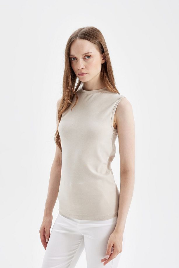 Bisiklet Yaka Basic Kısa Kollu Tunik D4039axns - 4