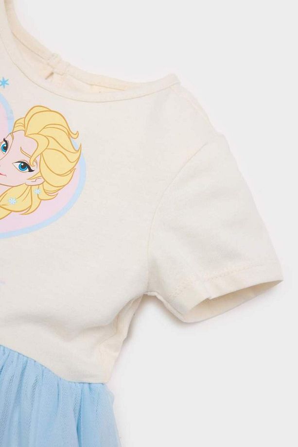 Kız Bebek Frozen Kısa Kollu Tütütlü Yazlık Elbise E4874a525sm - 4