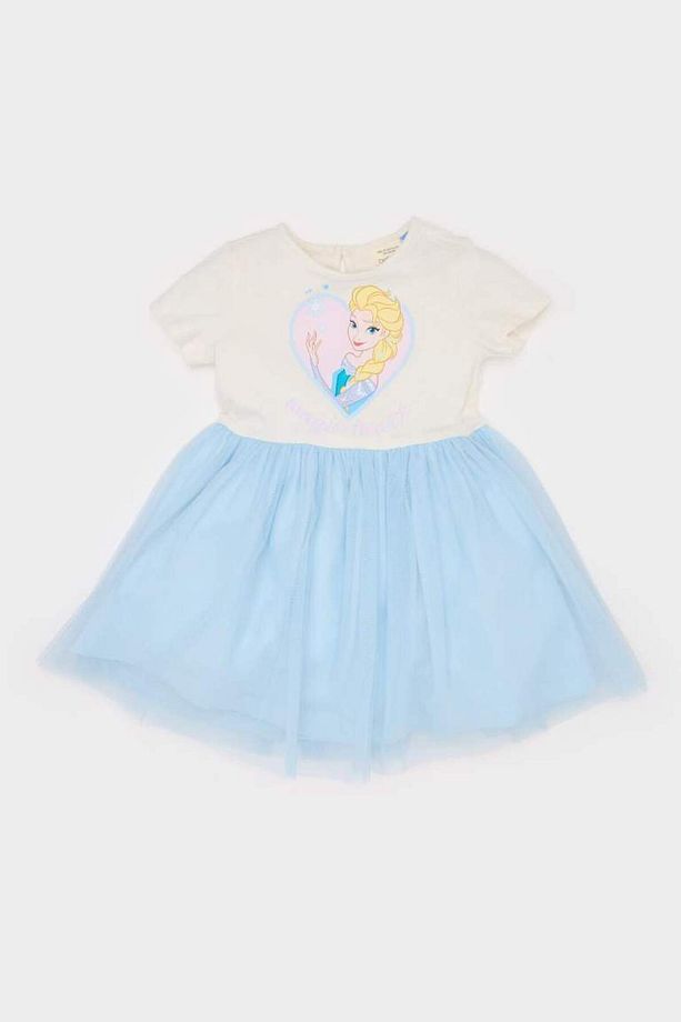 Kız Bebek Frozen Kısa Kollu Tütütlü Yazlık Elbise E4874a525sm - 3