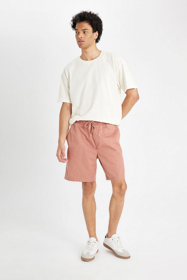Relax Fit Gabardin Bermuda Şort D4697AX24HS - 2