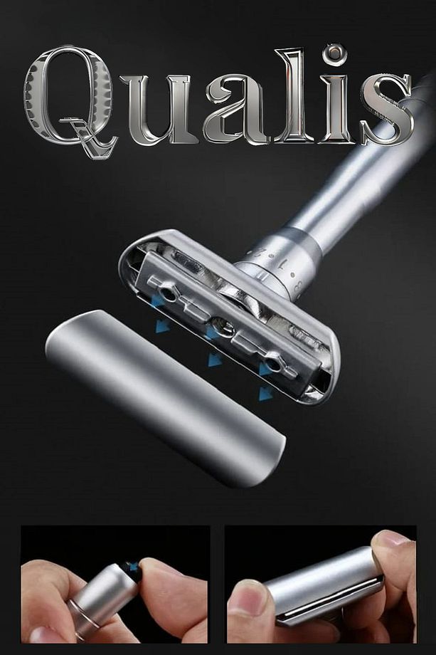 Q17 Ayarlanabilir Full Metal Tıraş Makinesi + 5 Adet Yaprak Jilet - 7