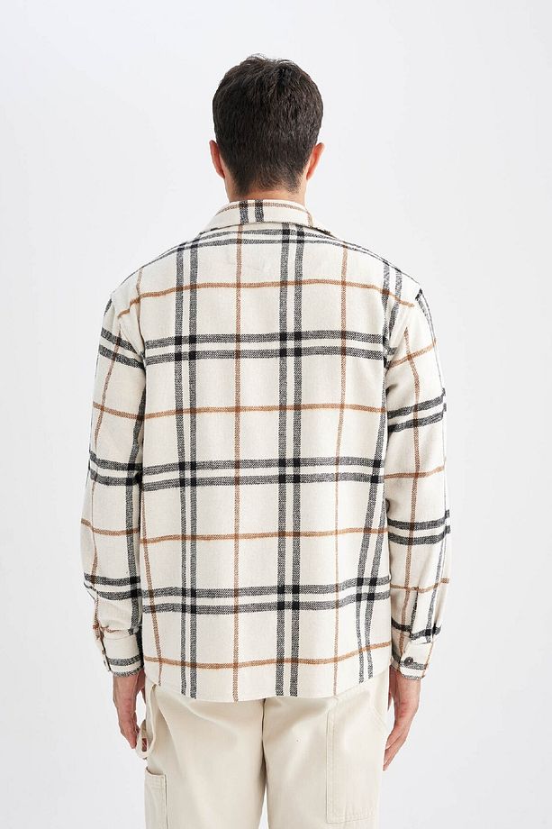 Regular Fit Kareli Oduncu Flanel Uzun Kollu Gömlek D4131ax24au - 6