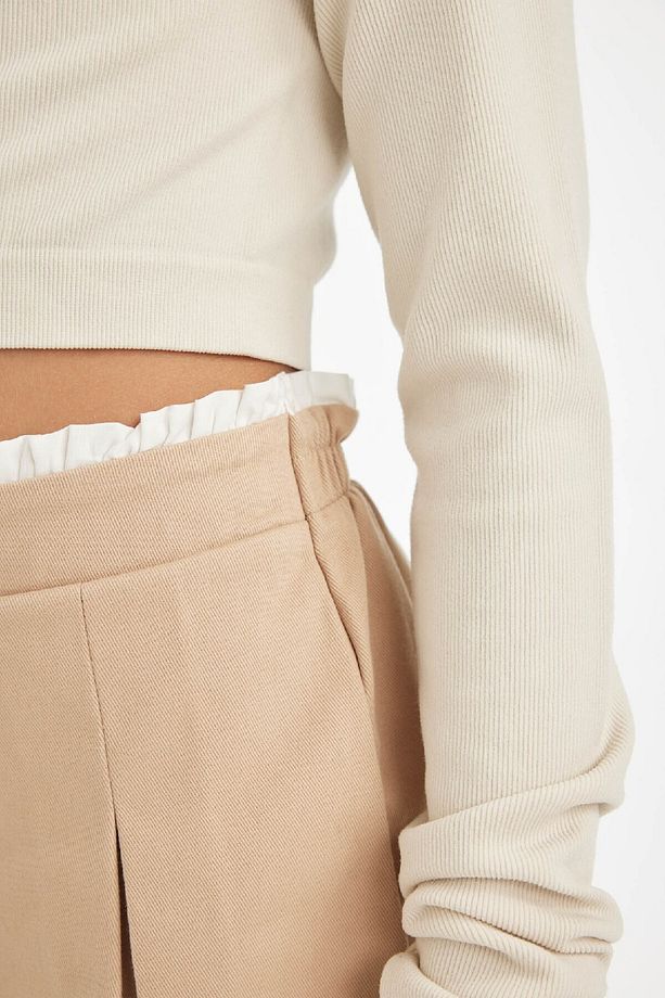 Kız Çocuk Basic Düz Gabardin Pileli Siyah Şort Etek D3213a824wn - 7