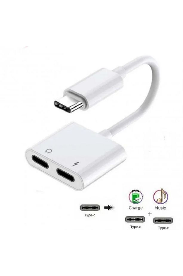 Poco X7 Pro IronMan Edition İle Uyumlu 2'li Type-C Girişli Kulaklık ve Şarj Adaptörü - 2