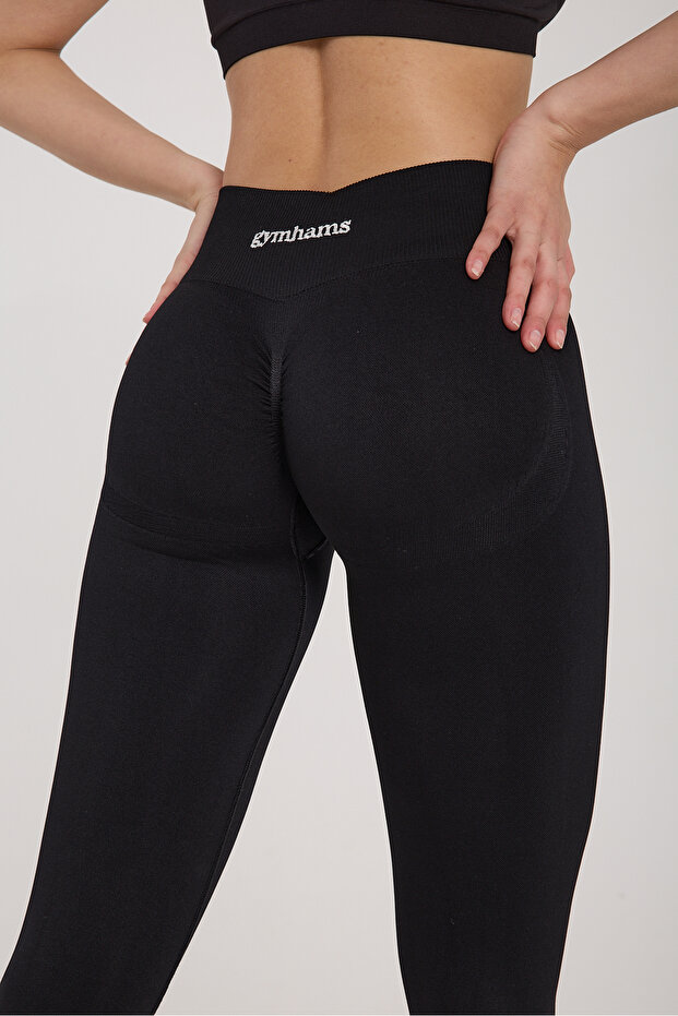 Drop Ruched Hip Shaping Push-Up Sculpting Women's Sports Leggings