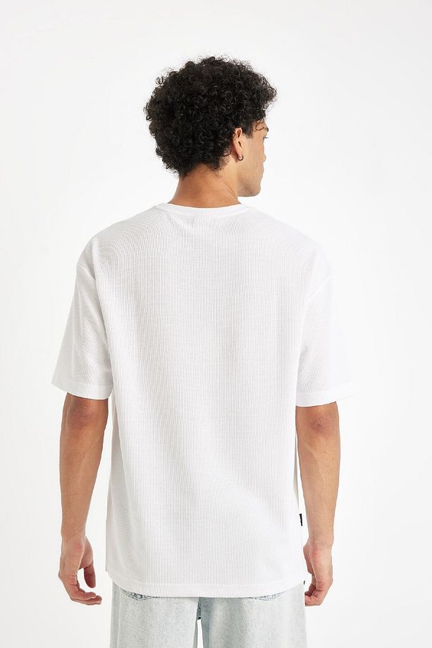 Comfort Regular Fit Rahat Kesim Bisiklet Yaka Kısa Kollu Ağır Kumaş Basic Düz Tişört B4444ax24au - 6