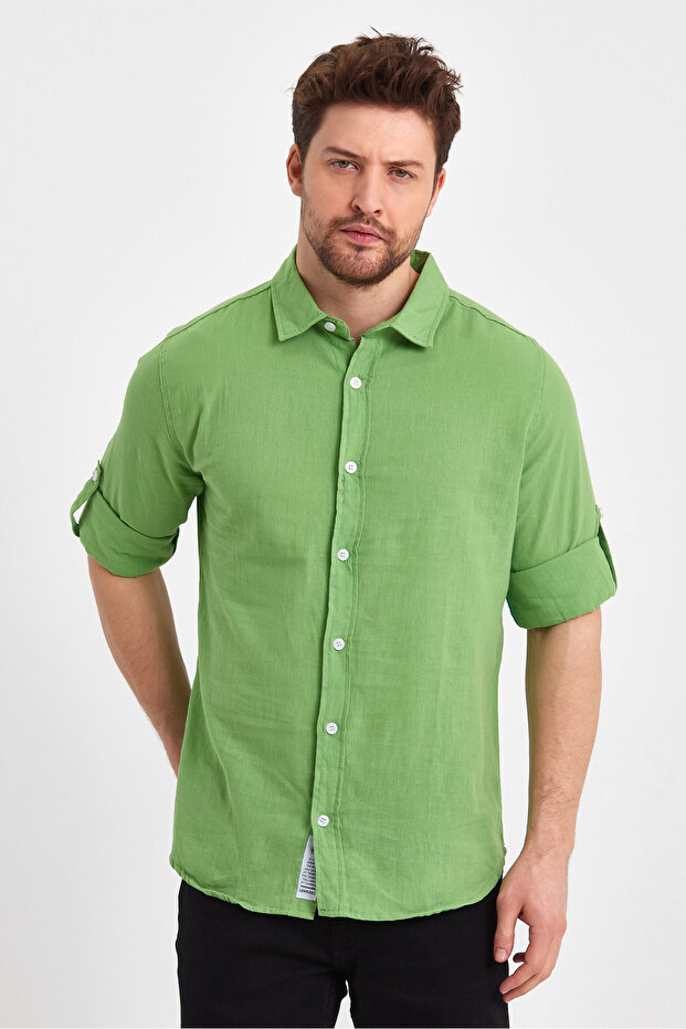 Lanena košulja Ae-y13007lns Basic - 1