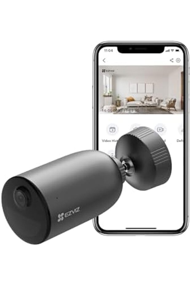 كاميرا مراقبة EB3 مزودة ببطارية، وكاميرا مراقبة 2K واي فاي - 2
