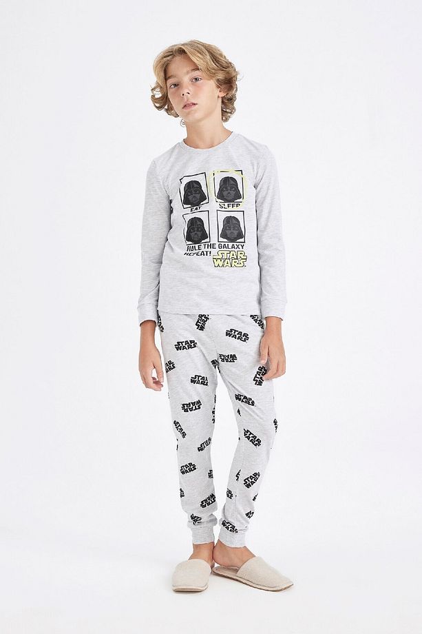 Erkek Çocuk Pijama Takımı Star Wars Uzun Kollu Üst Uzun Alt D5094a824wn - 1