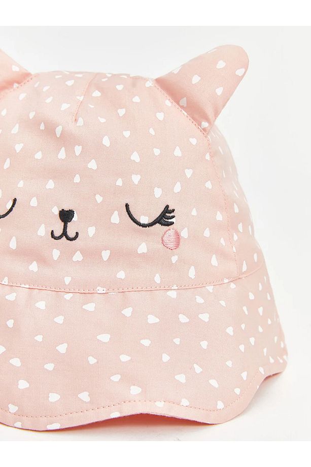 LCW baby Kulak Detaylı Kız Bebek Bucket Şapka - 3
