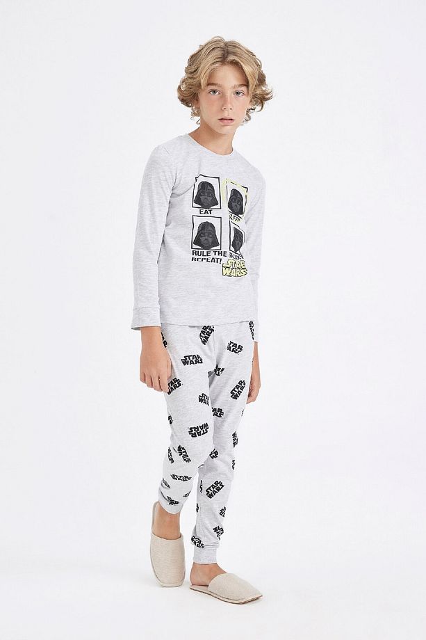 Erkek Çocuk Pijama Takımı Star Wars Uzun Kollu Üst Uzun Alt D5094a824wn - 3