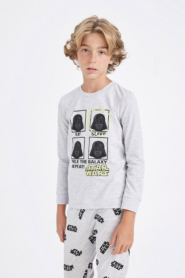 Erkek Çocuk Pijama Takımı Star Wars Uzun Kollu Üst Uzun Alt D5094a824wn - 4