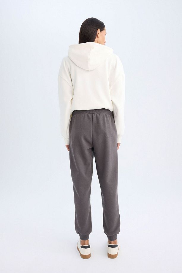 Regular Fit Jogger Eşofman Altı Basic Düz Beli Lastikli Bağcıklı Cepli V2699az24wn - 7