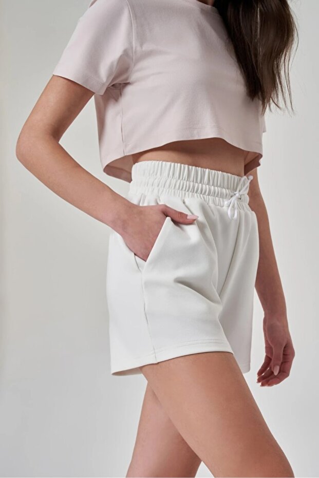 Kadın Beyaz Şort 1523105 - 4