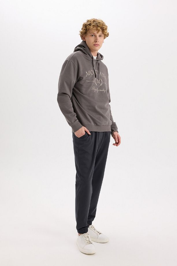 Regular Fit Eşofman Altı Cepli Basic Düz Beli Bağcıklı Lastikli Paça D4416ax25sp - 2