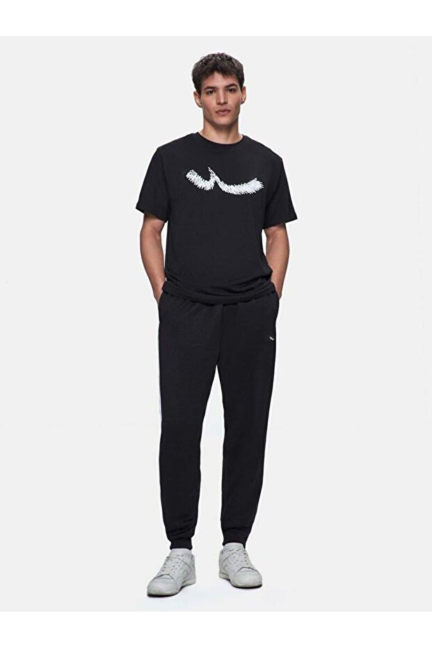 Ronala Black Men's Crew Neck Short Sleeve T-Shirt 1225841766089200