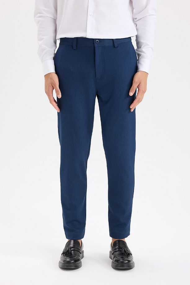 Tailored Fit Normal Kesim Düz Paça Her Yöne Esneyen Yazlık Kumaş Pantolon C7508ax25sp - 4