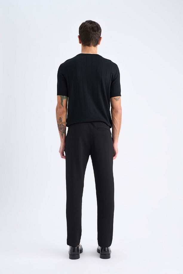 Jogger Pantolon Esnek Basic Düz Beli Bağcıklı Cepli Düz Paça C6022ax25sp - 7