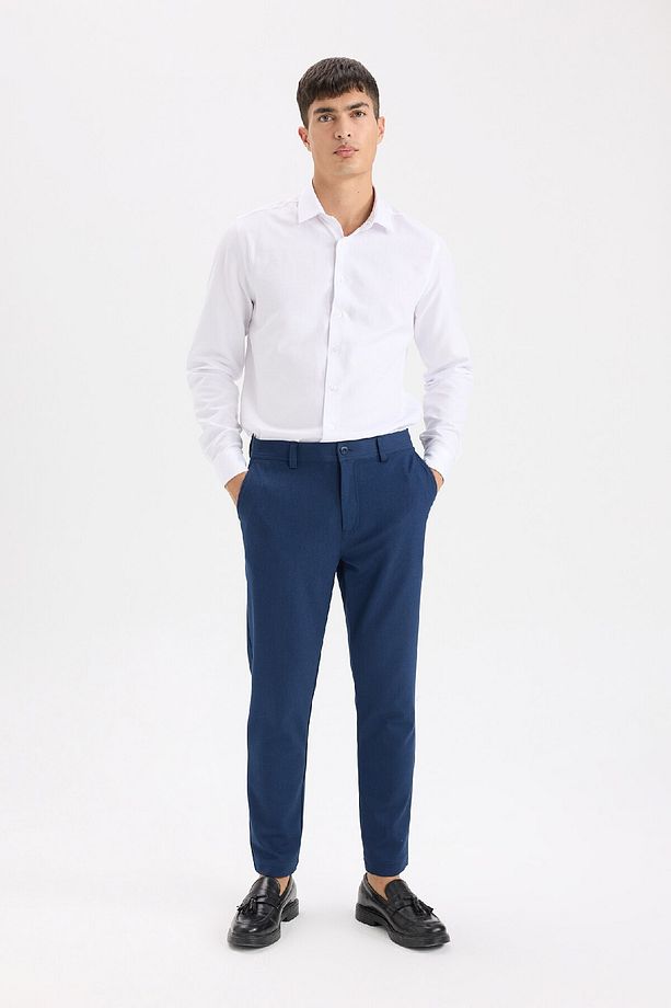 Tailored Fit Normal Kesim Düz Paça Her Yöne Esneyen Yazlık Kumaş Pantolon C7508ax25sp - 2