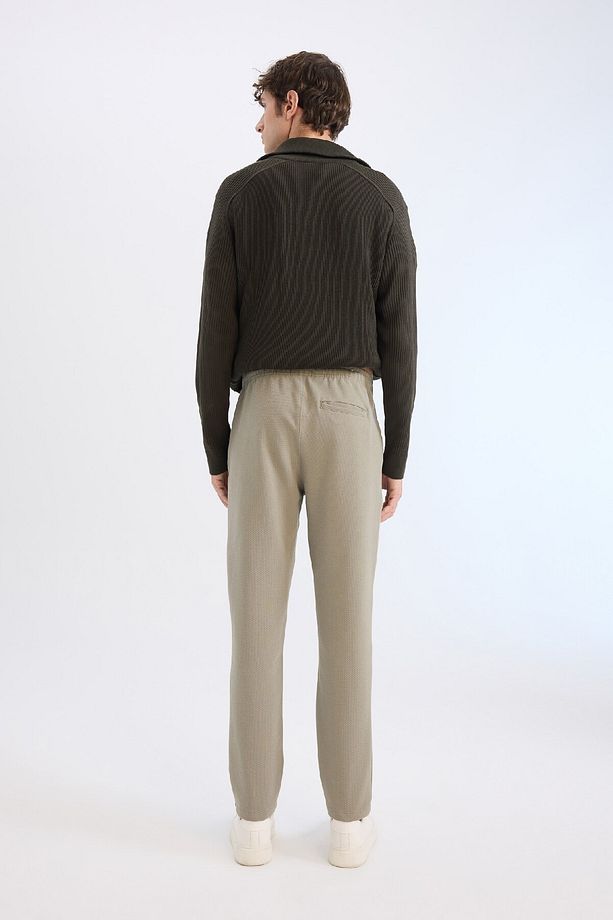 Jogger Pantolon Esnek Basic Düz Beli Bağcıklı Cepli Düz Paça C6022ax25sp - 6