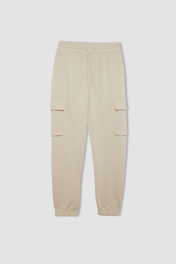 Regular Fit Jogger Eşofman Altı Basic Düz Kargo Cepli Lastikli Paça D5252ax25sp - 7