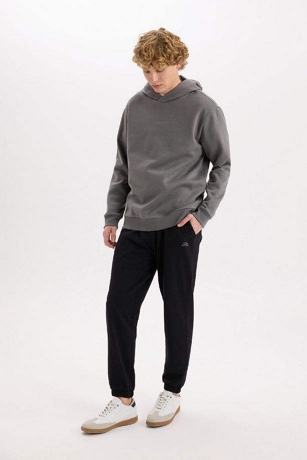 Regular Fit Eşofman Altı Cepli Basic Düz Beli Bağcıklı Lastikli Paça D4416ax25sp - 2