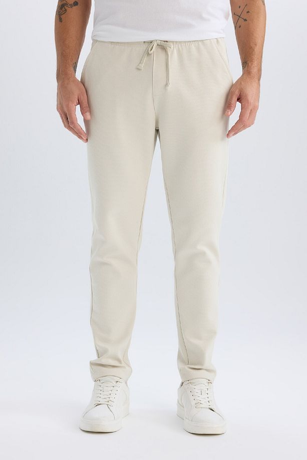 Jogger Pantolon Esnek Basic Düz Beli Bağcıklı Cepli Düz Paça C6022ax25sp - 4