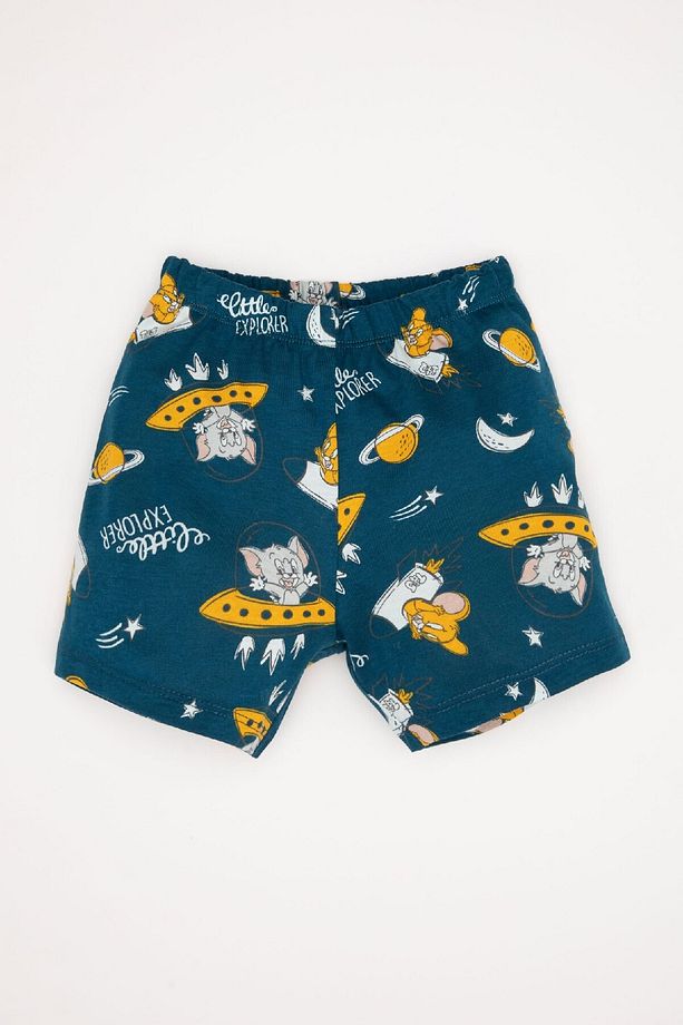 Erkek Bebek Tom & Jerry Pijama Takımı Kısa Kollu Penye Üst Şort D8322a5ns - 2