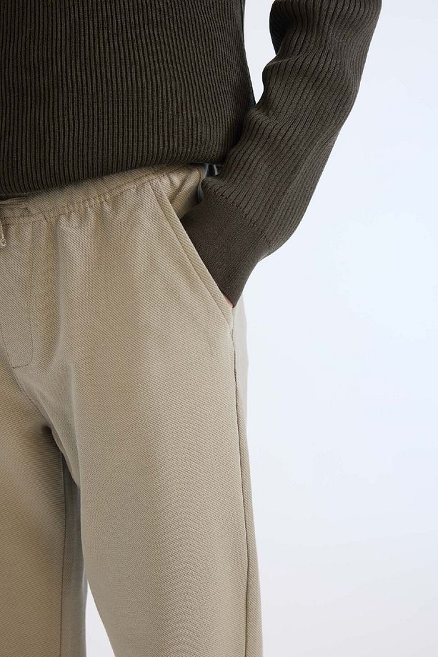 Jogger Pantolon Esnek Basic Düz Beli Bağcıklı Cepli Düz Paça C6022ax25sp - 5