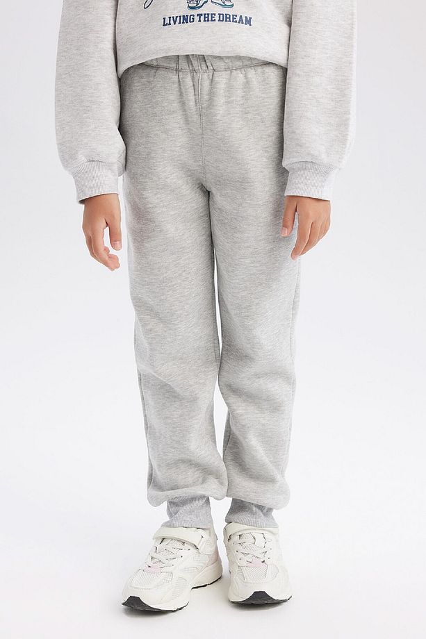 Kız Çocuk Basic Düz Kalın Jogger Eşofman Altı 3184067 - 4