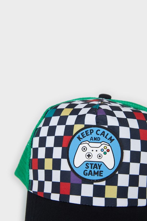 Erkek Çocuk Desenli Dokuma Cap Şapka Z3682A625SM - 7