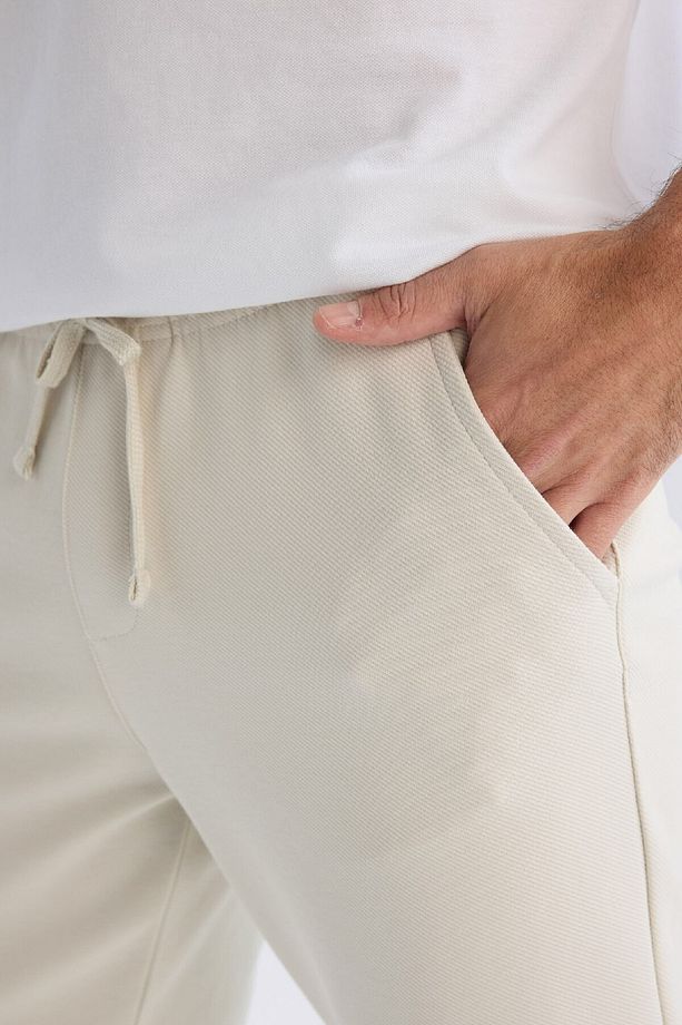 Jogger Pantolon Esnek Basic Düz Beli Bağcıklı Cepli Düz Paça C6022ax25sp - 5