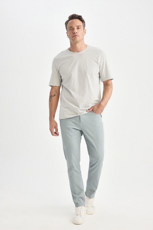 Regular Fit Normal Kesim Yazlık Düz Paça Chino Kanvas Pantolon D7349ax25sp - 2