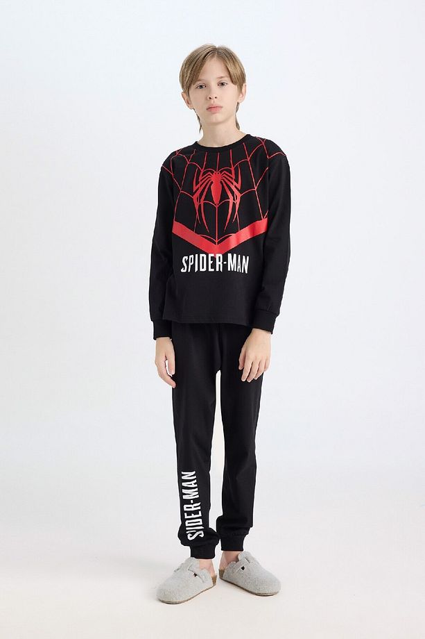 Erkek Çocuk Pijama Takımı Marvel Spiderman Uzun Kollu Üst Uzun Alt D6527a824wn - 2