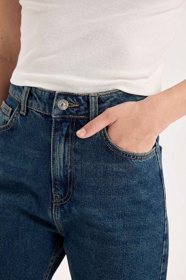 90's Wide Leg Yüksek Bel Geniş Paça Uzun Jean Kar Yıkamalı Pantolon D7953ax25sp - 5