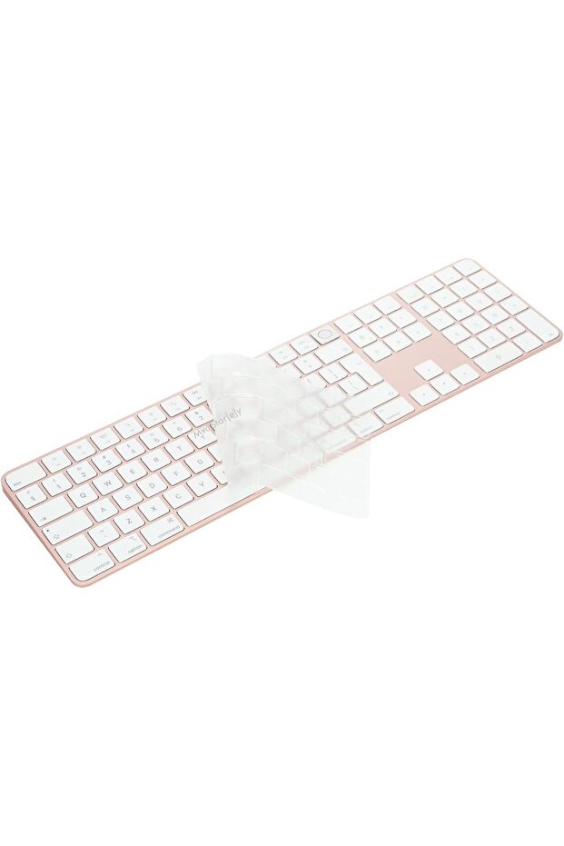 Klavye Koruyucu Apple Magic Keyboard 3 Silikon Kılıf (TR-UK) A2520 Numeric Model Ile Uyumlu - 3