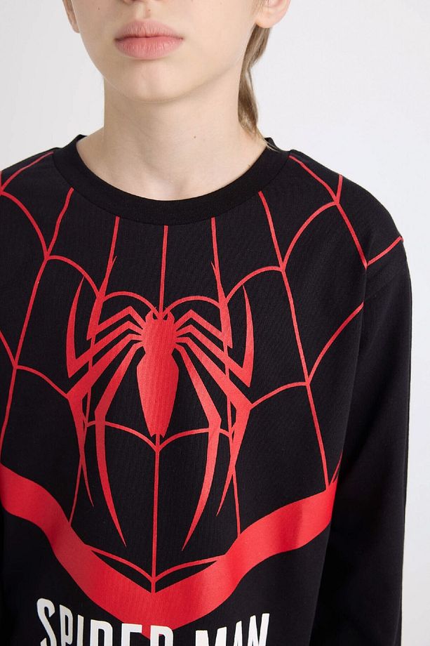 Erkek Çocuk Pijama Takımı Marvel Spiderman Uzun Kollu Üst Uzun Alt D6527a824wn - 5